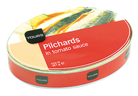 Pilchards Harengs 1/2 Ovale